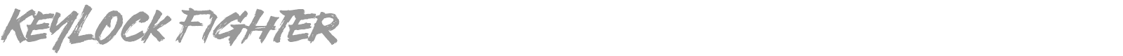 Keylock Fighter font preview